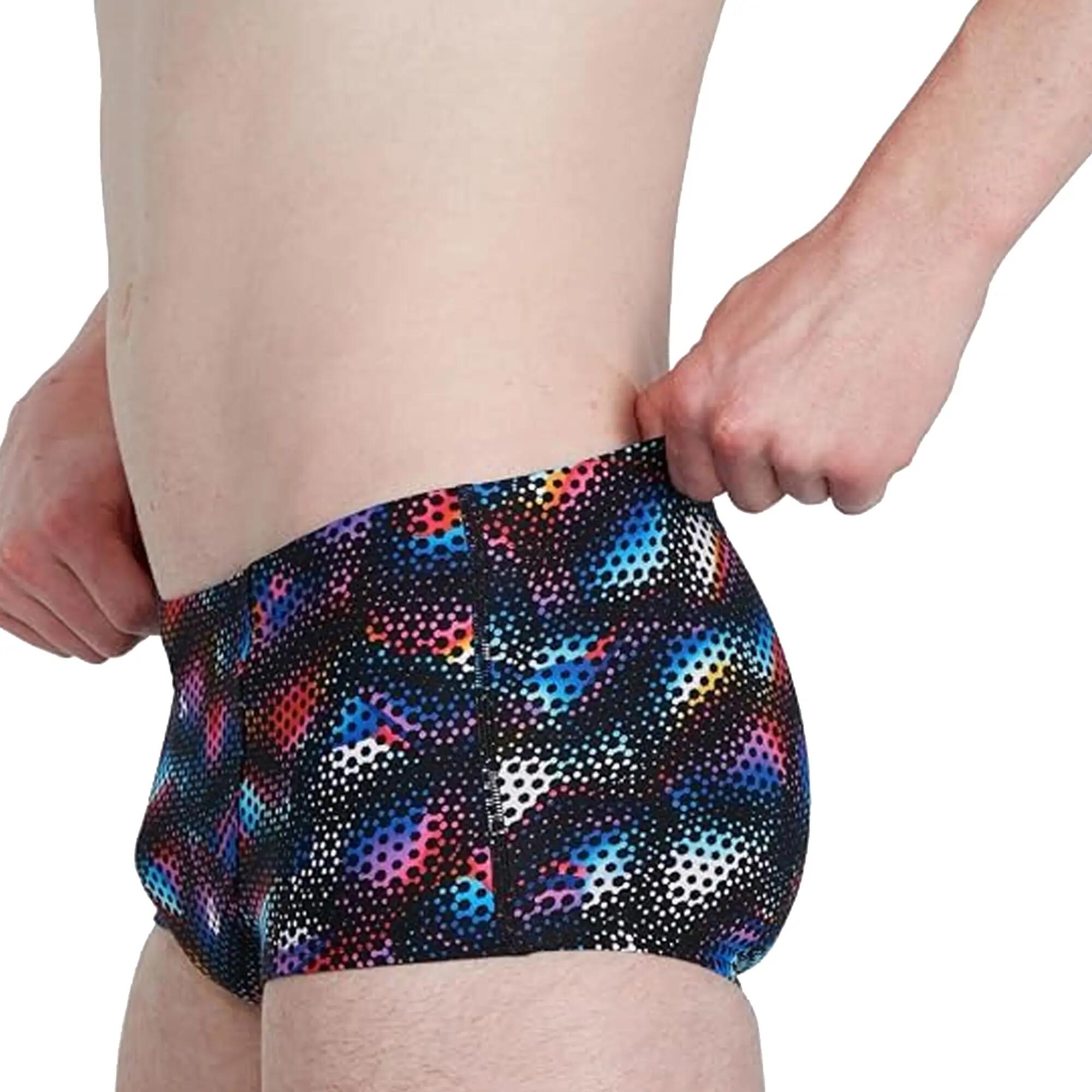 Mens Alv V Swim Briefs (Black/Blue Flame/Light Adriatic/Fluorescent Tangerine) 4/4