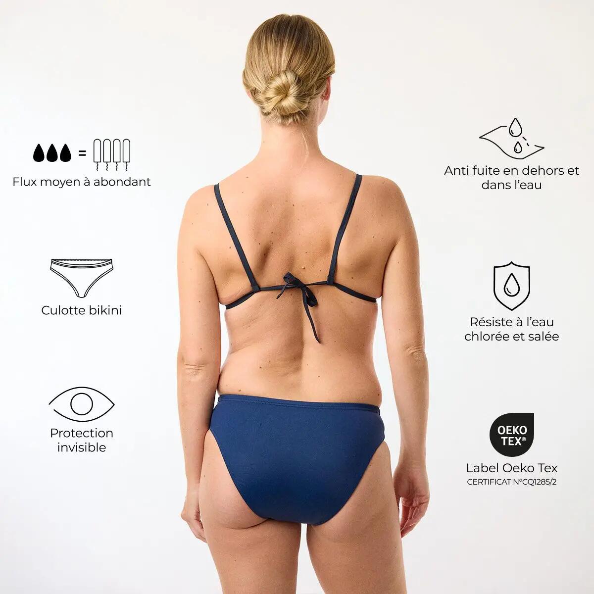 Culotte de bain menstruelle Femme | Flux moyen/abondant | Héléades 2/8