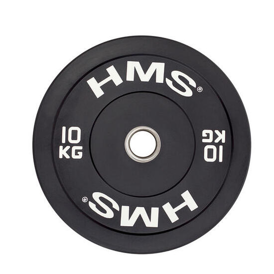 Disque Bumper - Disque Olympique - 10 kg - Noir