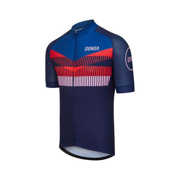 Larrikin One - Short Sleeved Womens Cycling Jersey - Navy 2/4