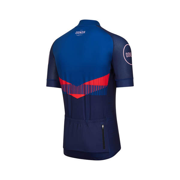 Larrikin One - Short Sleeved Womens Cycling Jersey - Navy 3/4