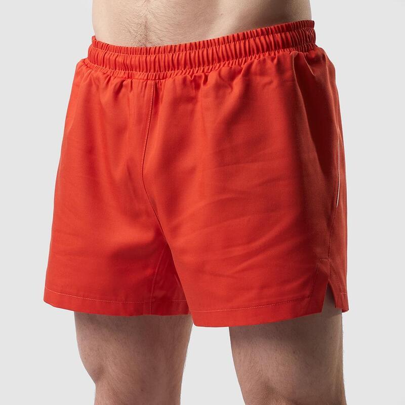 Running Shorts Herren, nachhaltige kurze Laufhose, orange