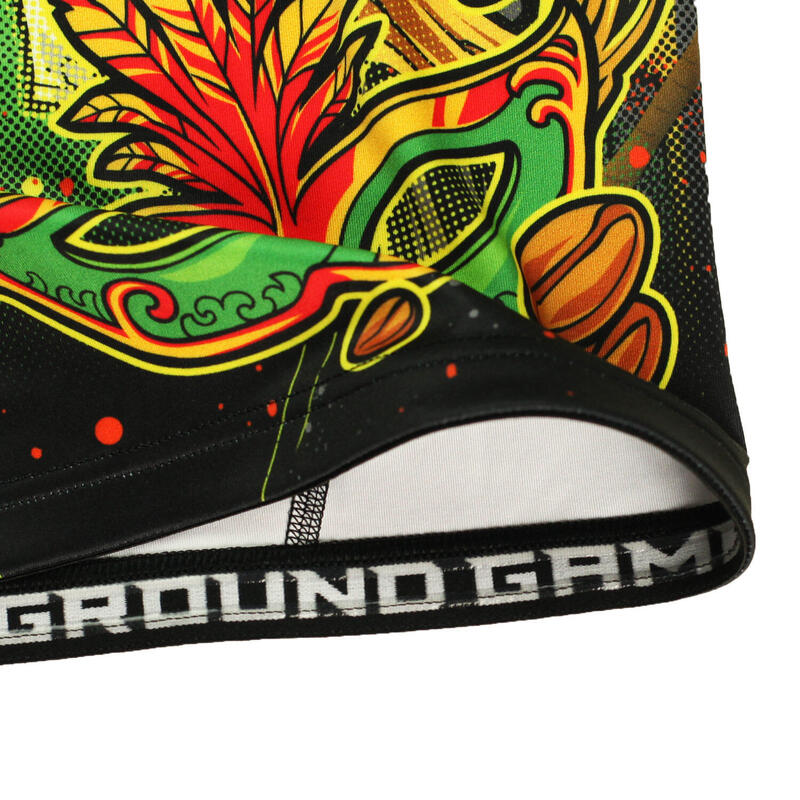 Rashguard do MMA męski Groundgame BRASIL z krótkim rękawem