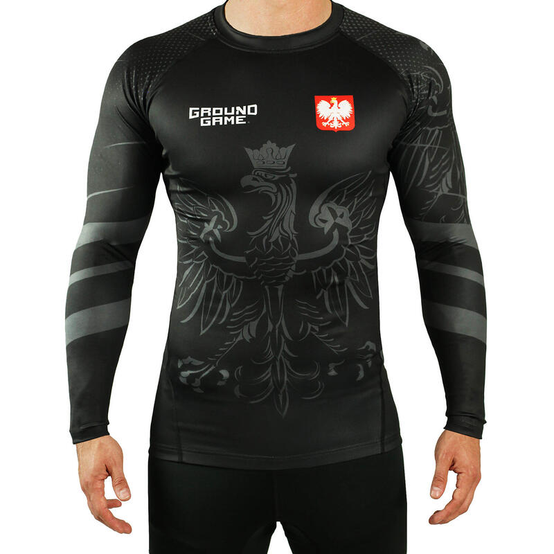 Rashguard do MMA męski Groundgame POLSKA z długim rękawem