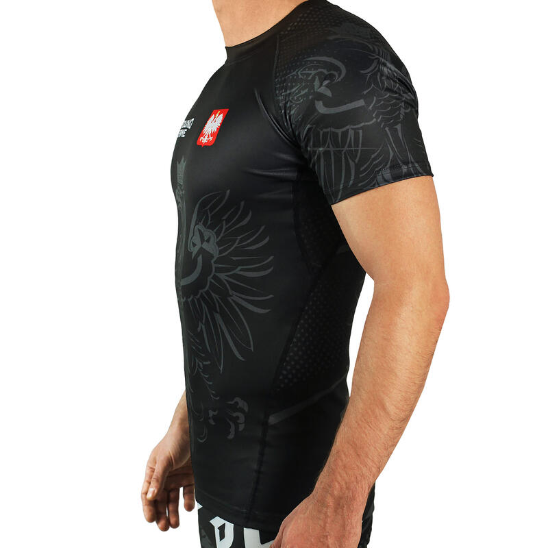 Rashguard do MMA męski Groundgame POLSKA z krótkim rękawem