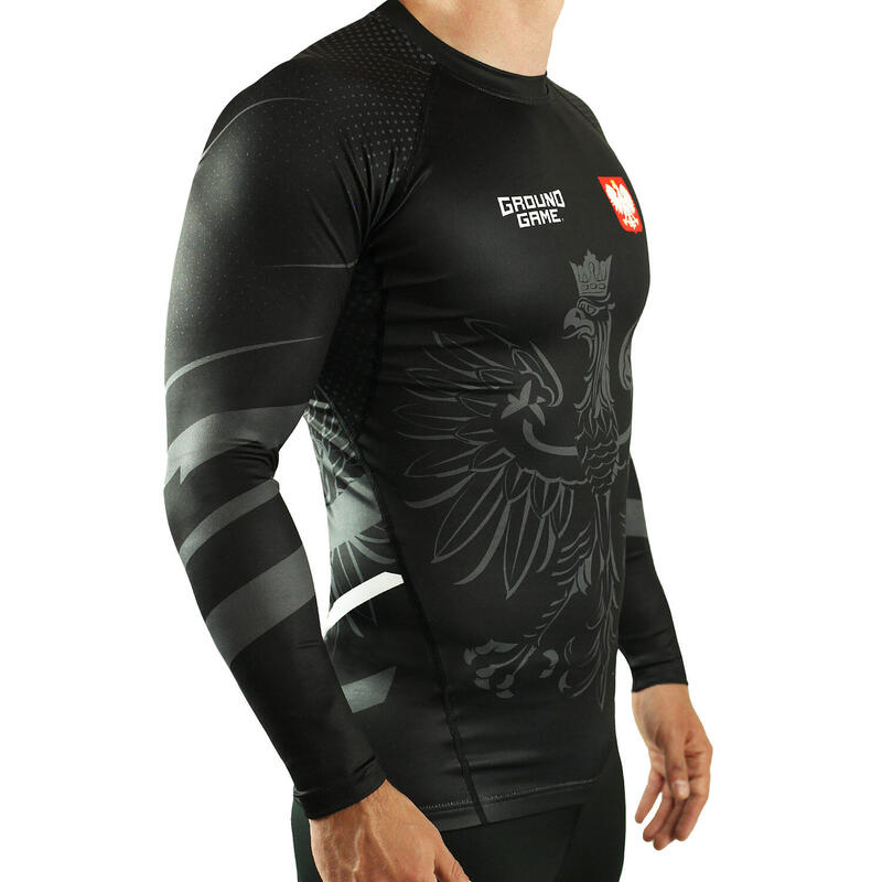 Rashguard do MMA męski Groundgame POLSKA z długim rękawem