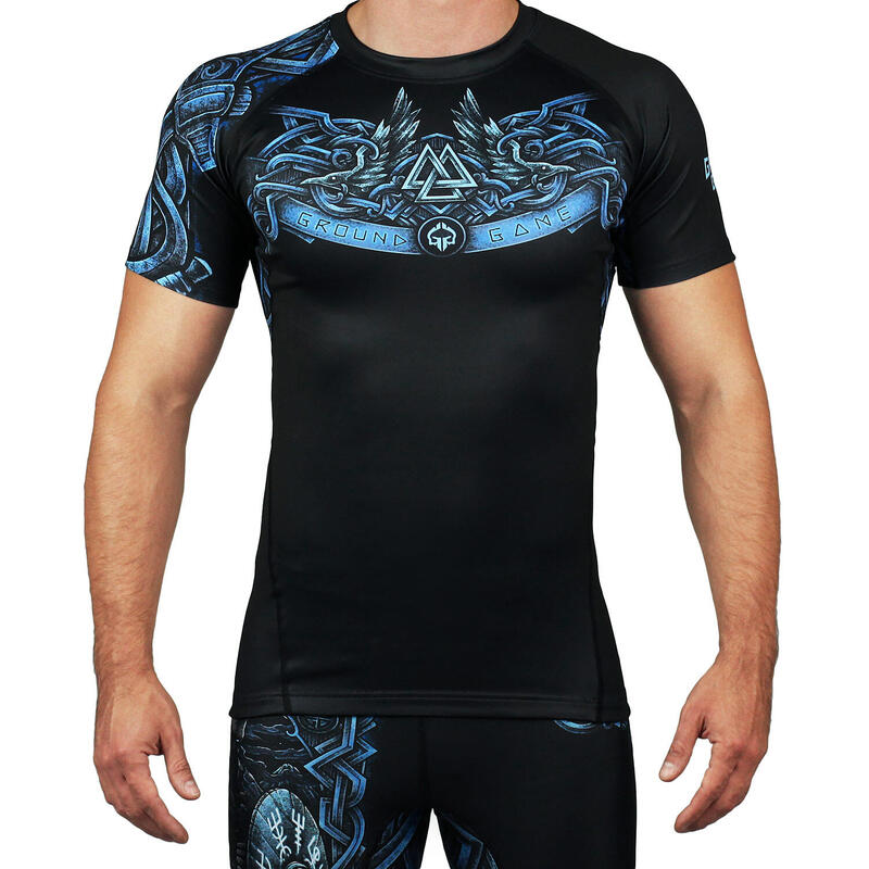 Rashguard do MMA męski Groundgame VIKING z krótkim rękawem