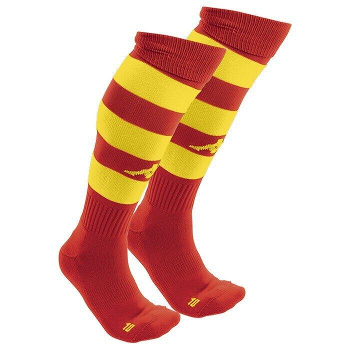 Chaussettes football adulte Lipeno rouge 2/3