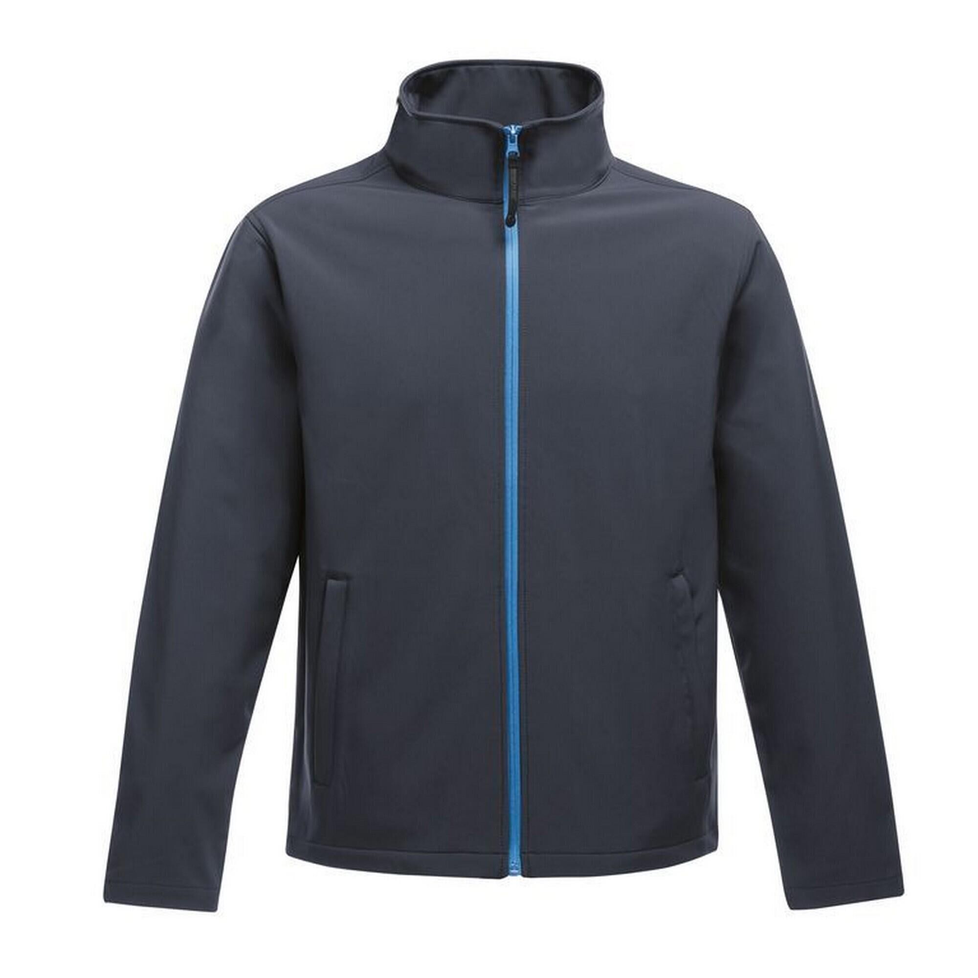 REGATTA Mens Ablaze Printable Softshell Jacket (Navy/French Blue)