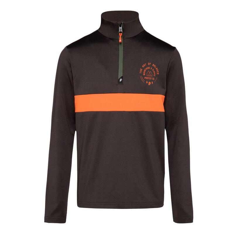 B Crane Jr 1_4 Zip Top - Jersey - 756 swamped - kids - Piste skiing