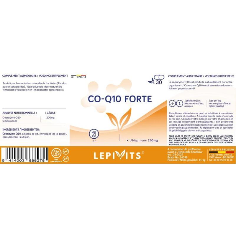 Co-Q10 Forte - Celprestaties