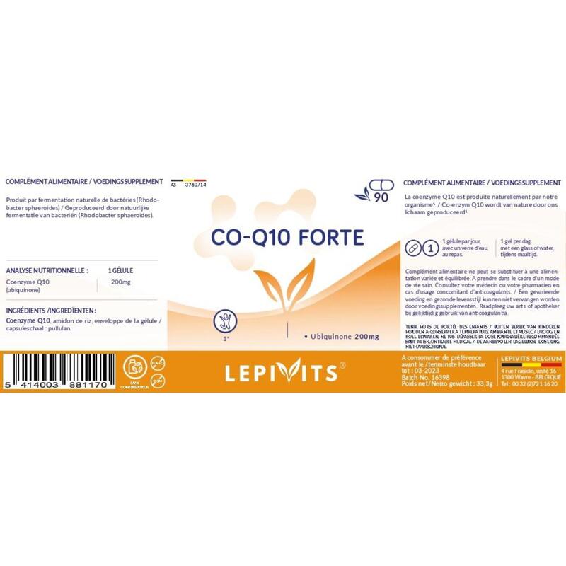 Co-Q10 Forte - Celprestaties