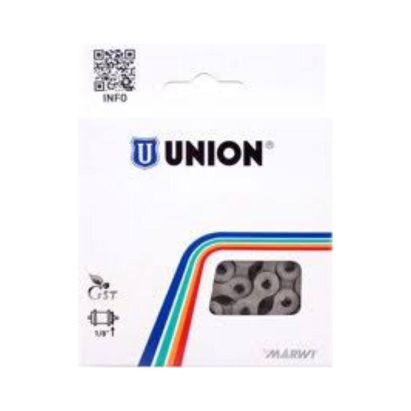 Union Ketting 710 1/2" x 3/32" x 116 voor 5/6/7-speed index UG, zwart