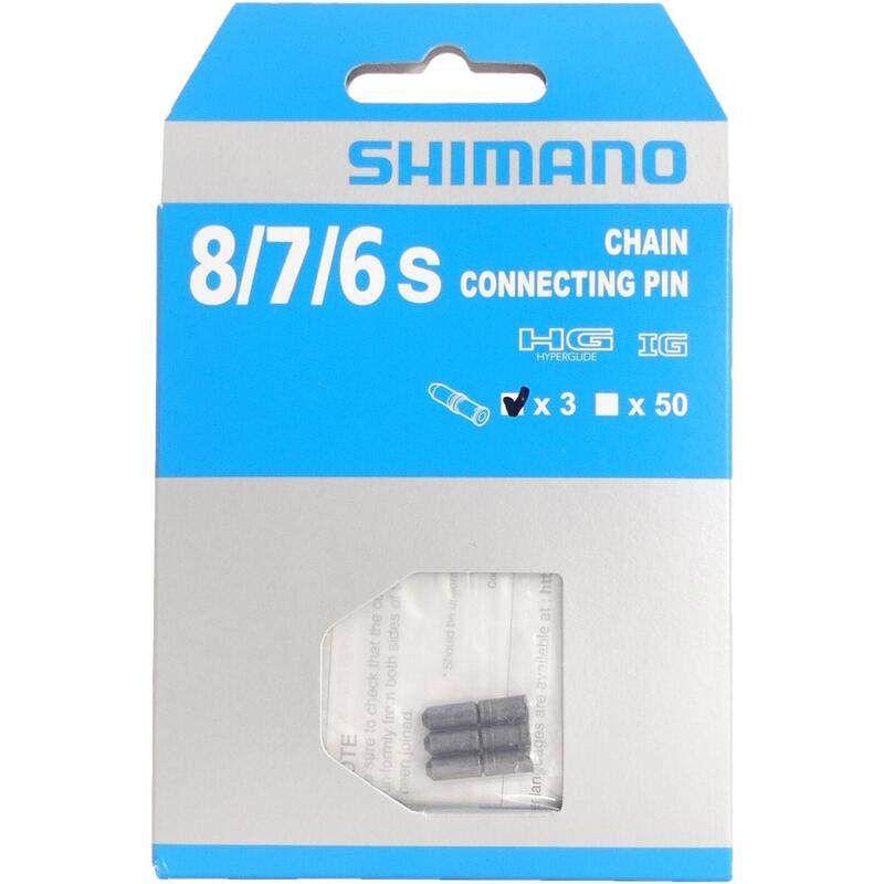 Shimano HG/IG 6/7/8 Axe de chaîne 3 pièces - noir