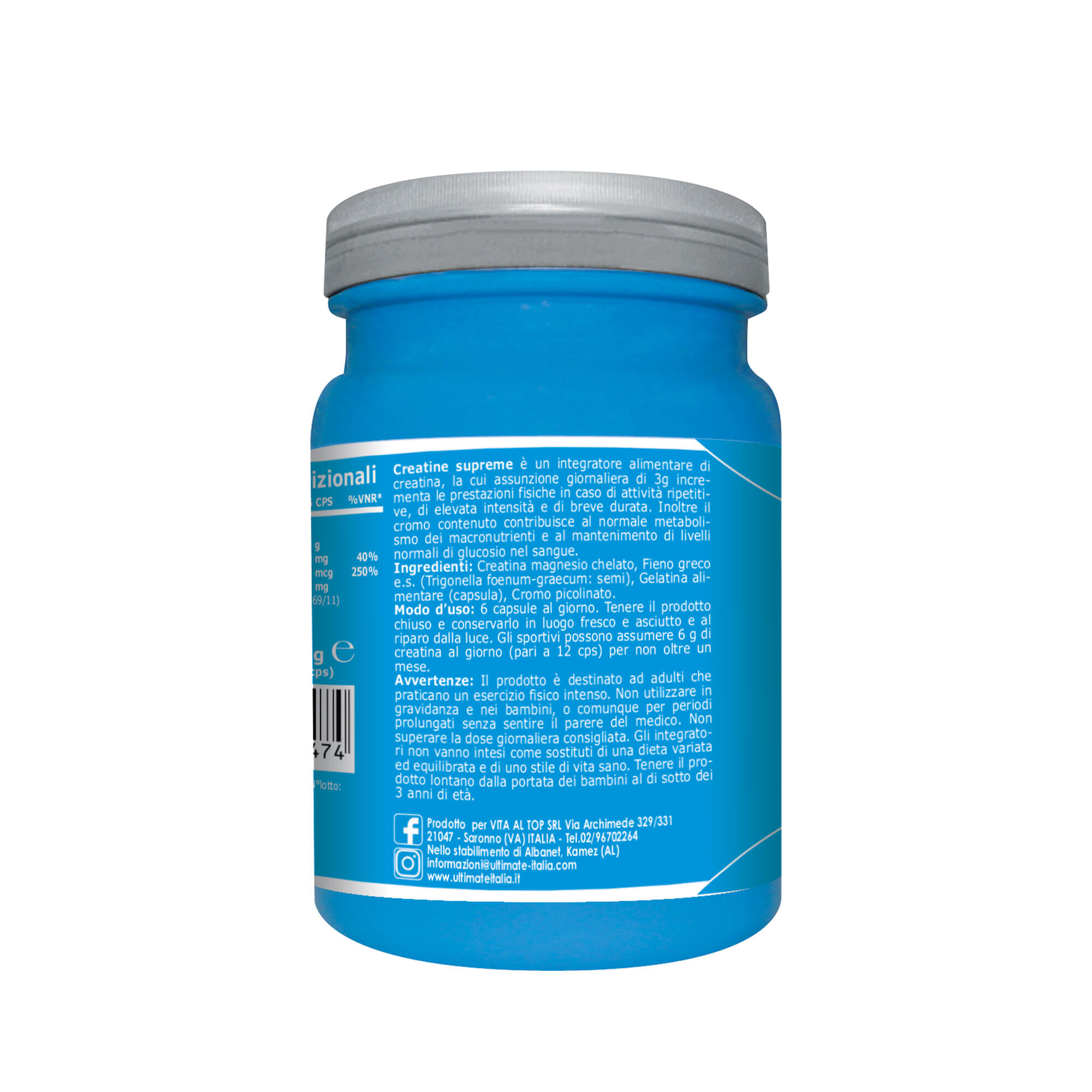 Integratore alimentare - CREATINE SUPREME - 180 cps 2/6