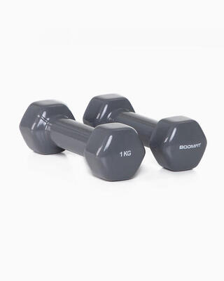 Vinyl dumbbells 1 kg (paar) - boomfit
