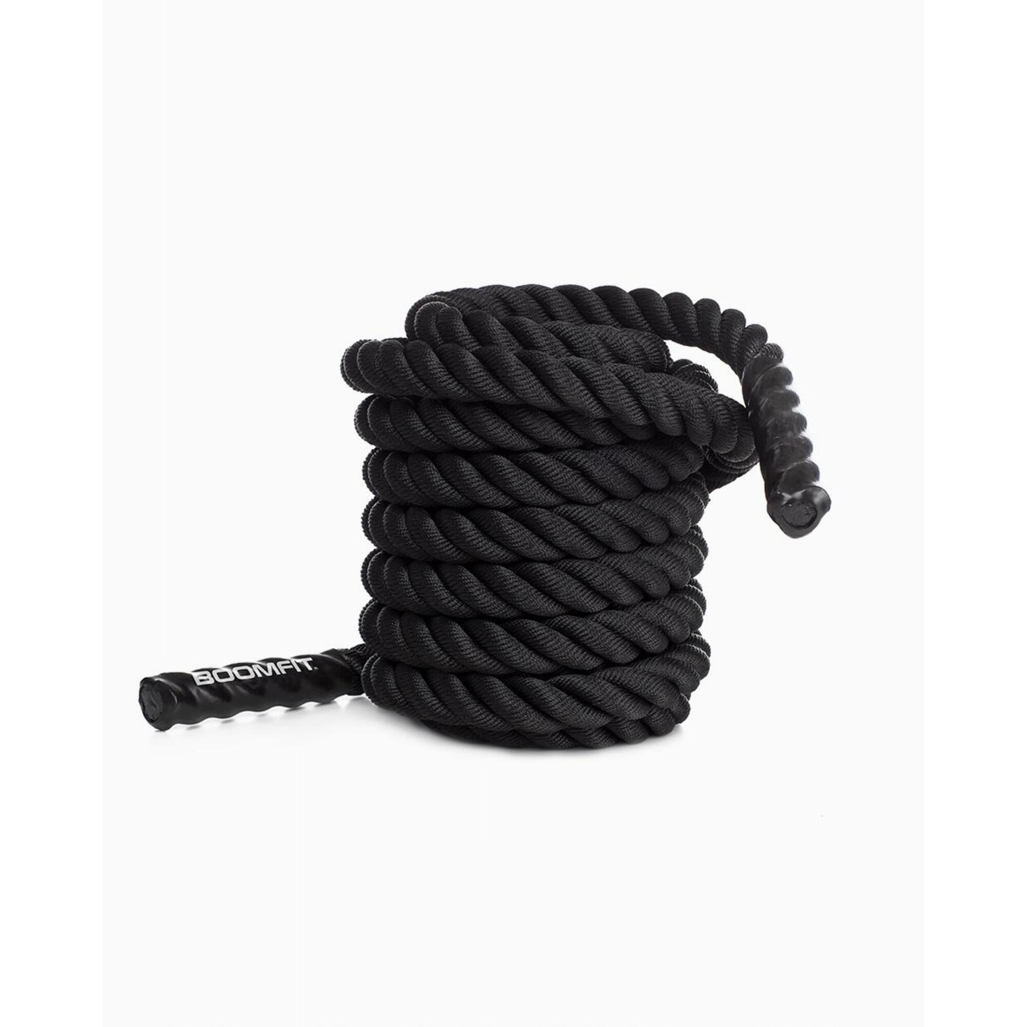 Boomfit - Battle Rope 9m - Boomfit - Corde Ondulatoire - Noir - Taille Unique - Decathlon