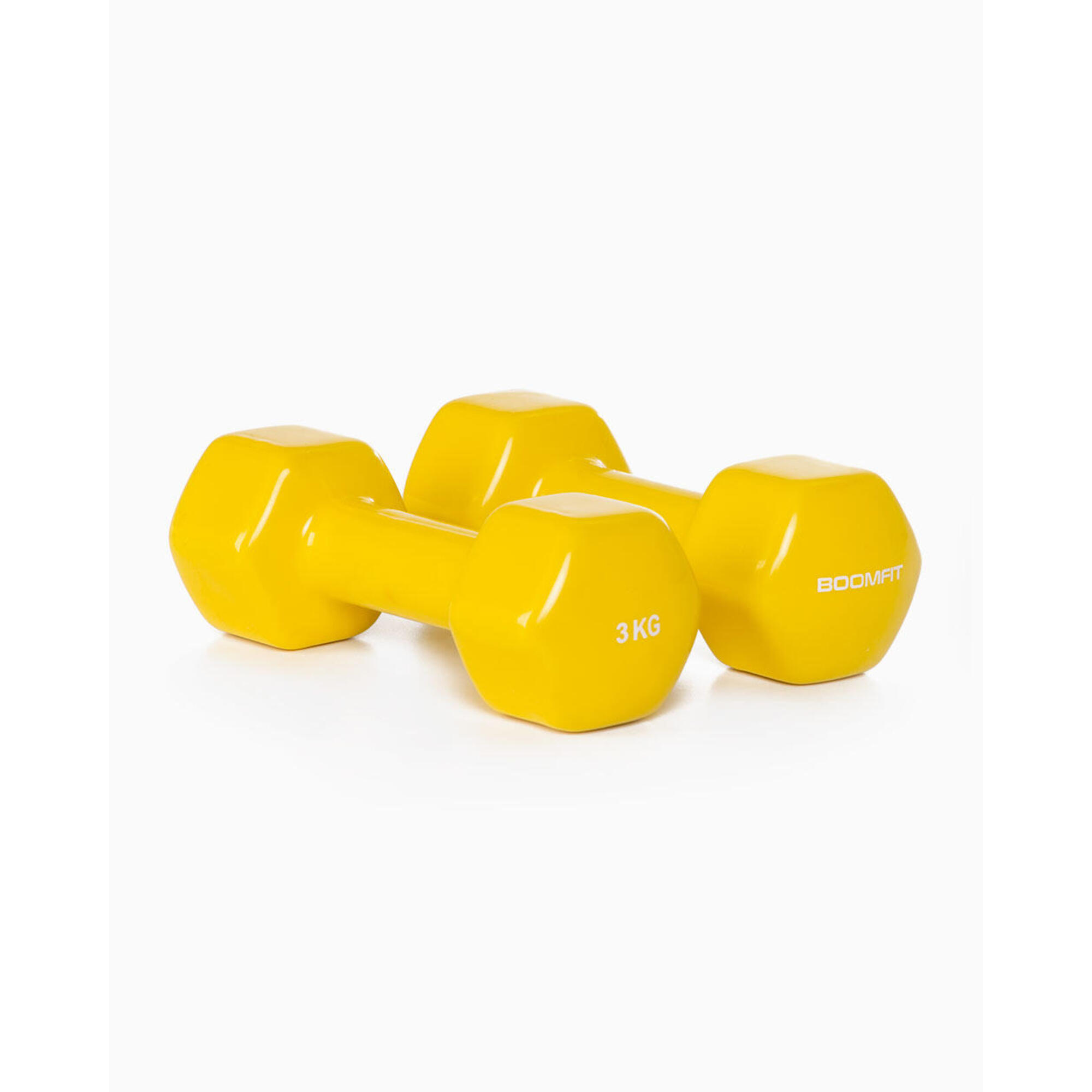 BOOMFIT Mancuernas de Vinilo 3Kg (Pareja) - BOOMFIT