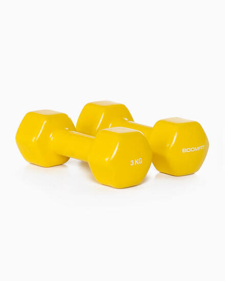 Manubri in vinile 3Kg (Coppia) - BOOMFIT