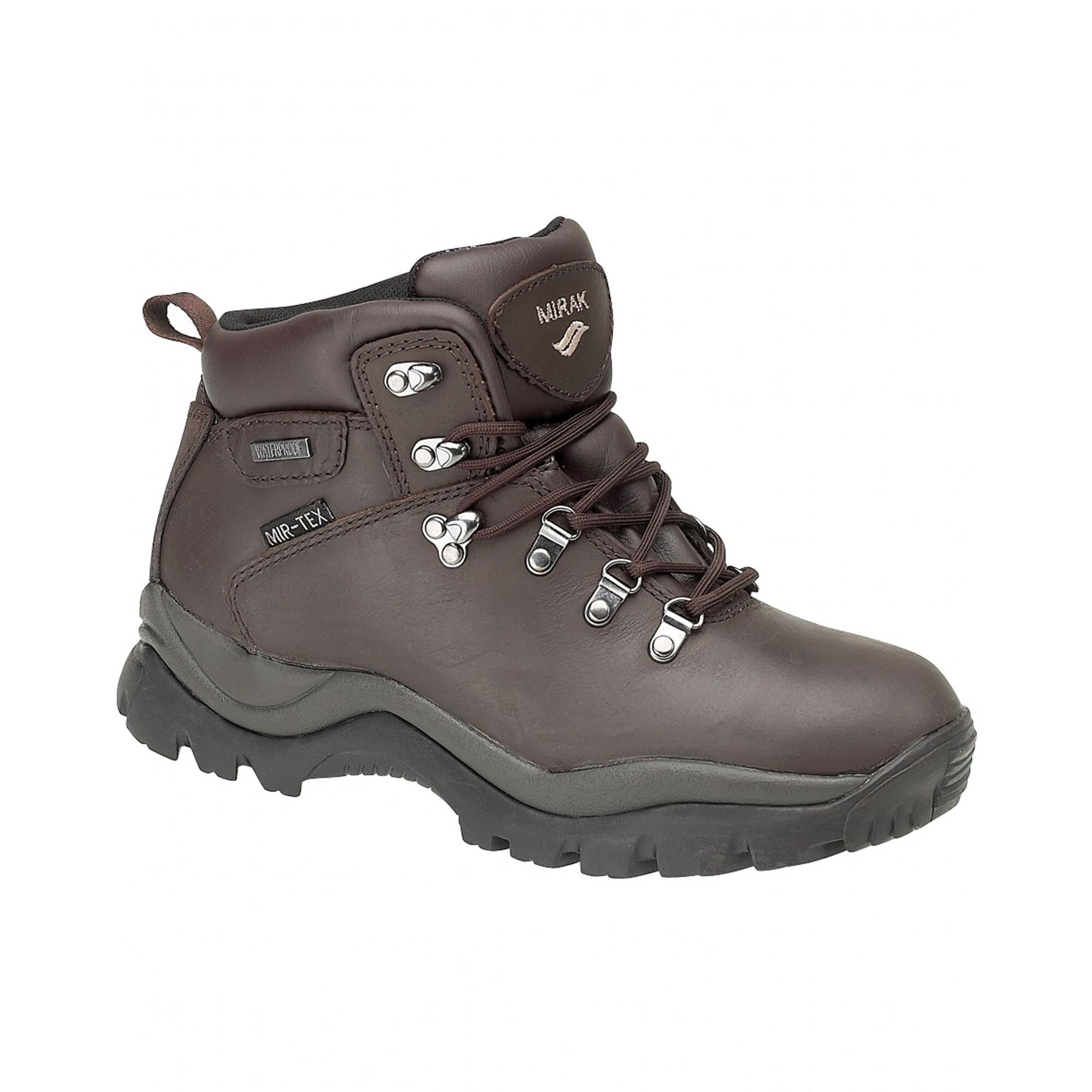 Nebrasaka Womens Leather Hiker Boot / Ladies Hiking Boots (Crazy Horse) 1/3