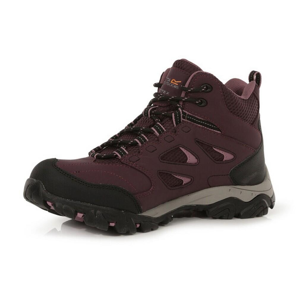 Womens/Ladies Holcombe IEP Mid Hiking Boots (Dark Burgundy/Black) 3/5