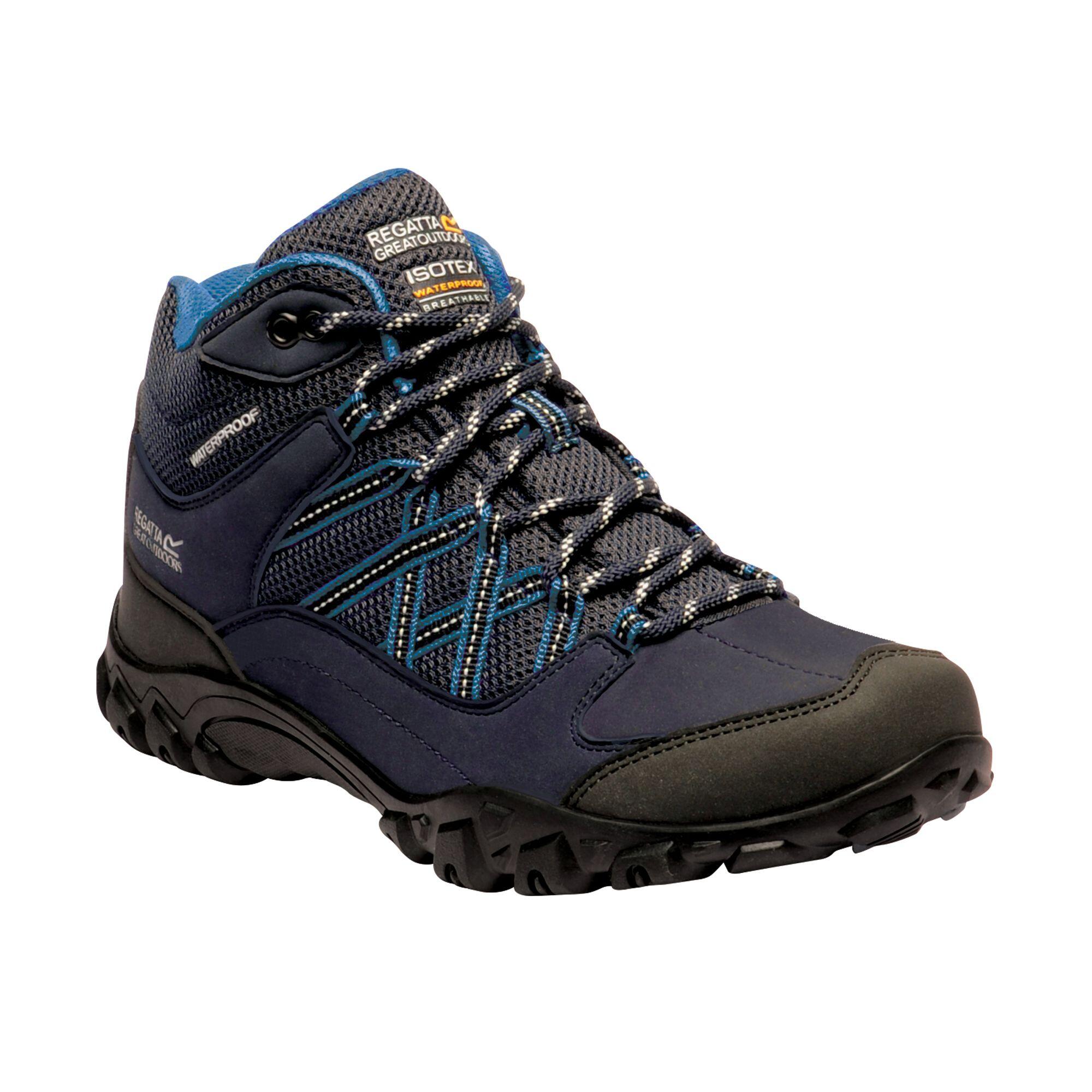 Womens/Ladies Edgepoint Waterproof Walking Boots (Navy/Petrol) 1/5