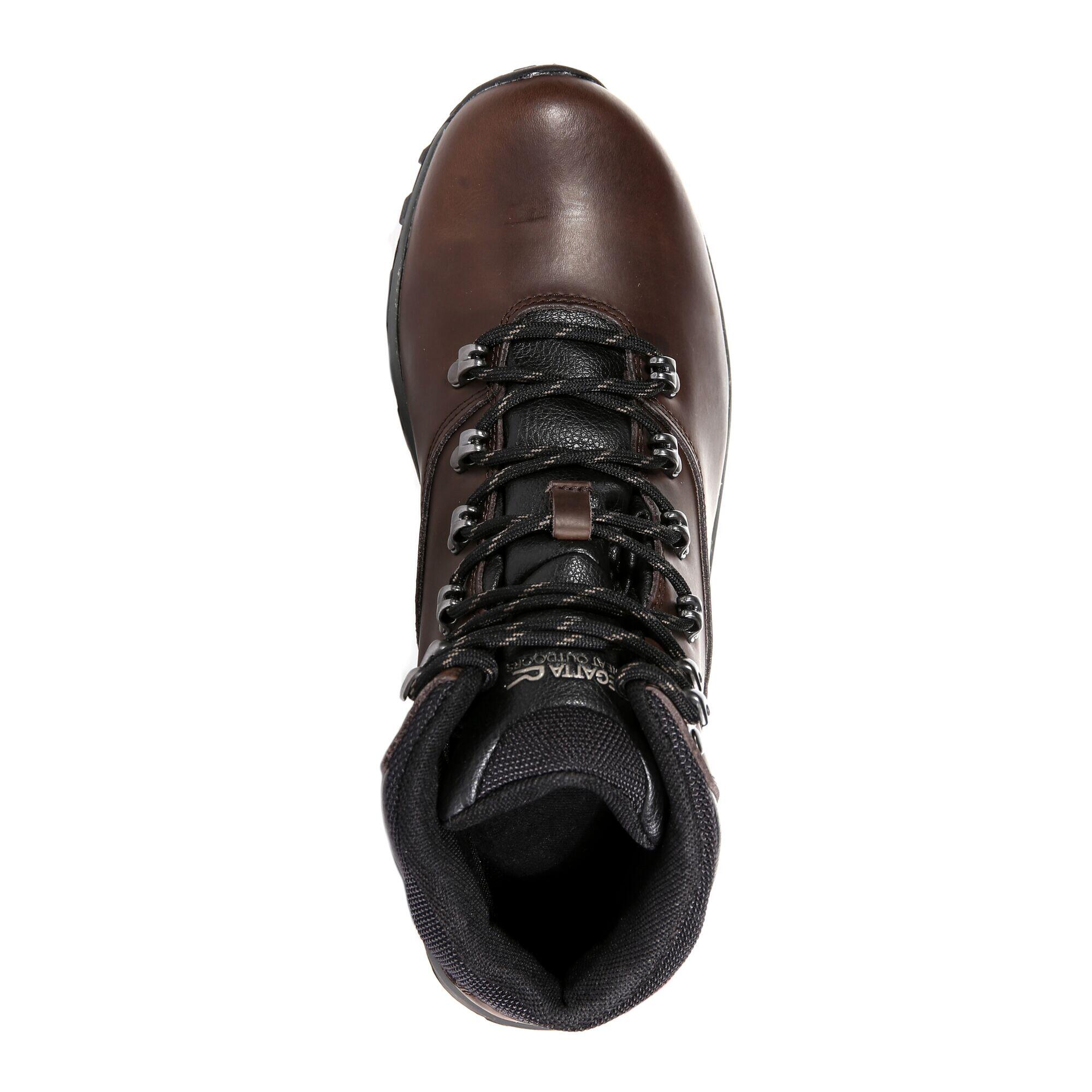 Great Outdoors Mens Bainsford Waterproof Leather Hiking Boots (Peat) 4/5