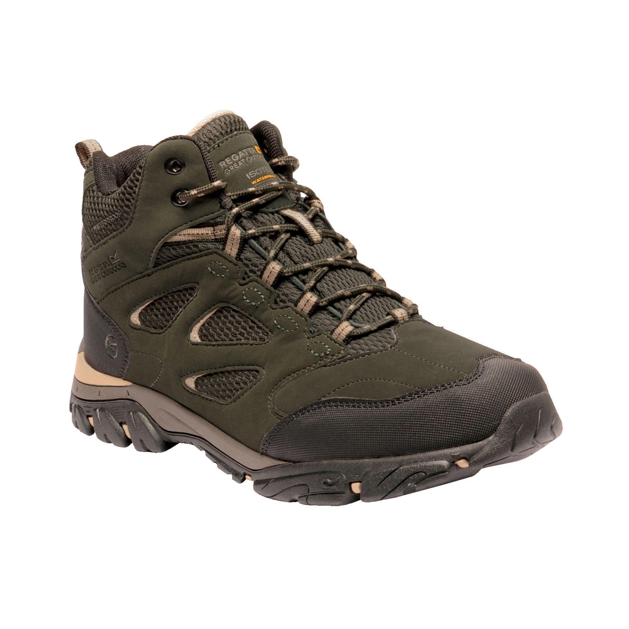 HOLCOMBE Men's hiking boots (Dark green/beige)