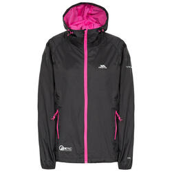 Chaqueta plegable soft shell impermeable modelo Qikpac para mujer Negro