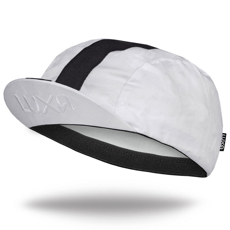 Czapeczka Bawełniana Rowerowa Pod Kask Unisex Luxa Stripe White