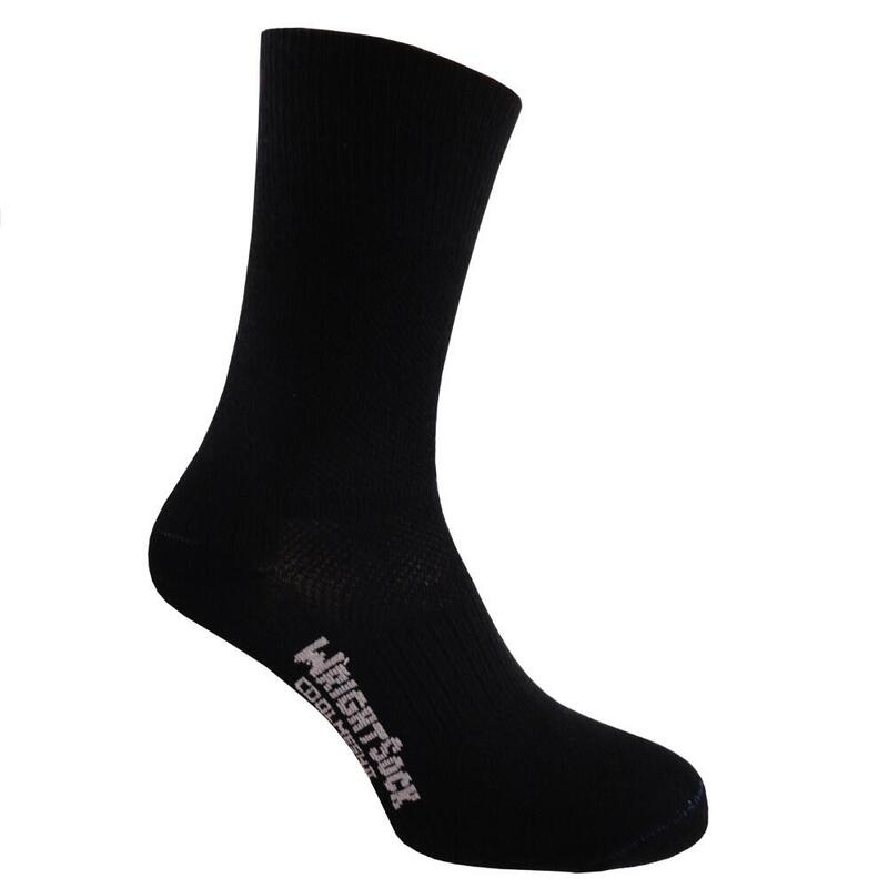 Wrightsock Coolmesh Crew - Zwart - Dubbellaags anti-blaar sokken