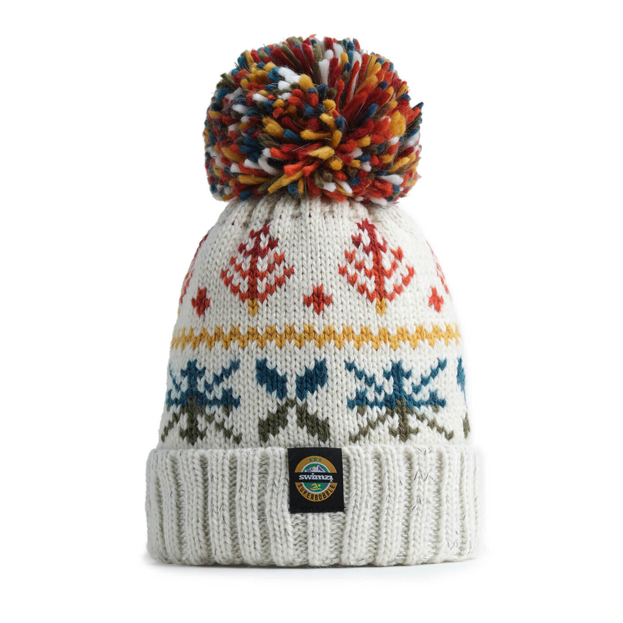 SWIMZI Autumn Nordic Knit Super Bobble Hat