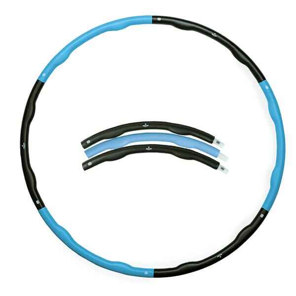Fitnessreifen - Hula Hoop Reifen - Sportreifen - Blau/Grau - 2,0 kg