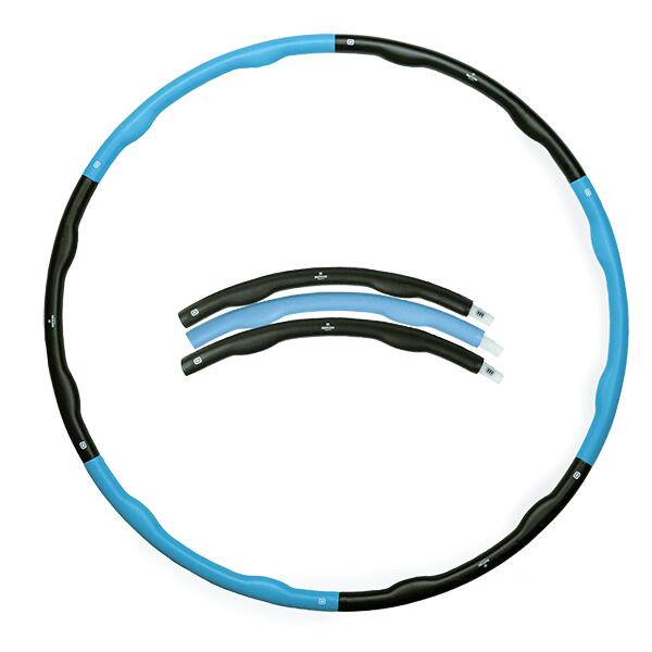 Fitness hula hoop 2kg bleu - Bleu/Gris - Ø 100cm - 2.0kg