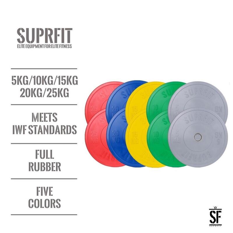 Suprfit Colored Bumper Plate (individuel)- 15 kg