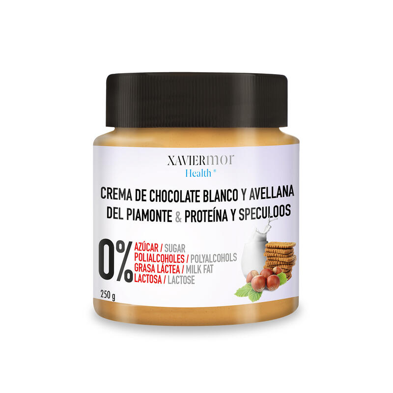 Crema Proteica Chocolate blanco y speculoos sin
