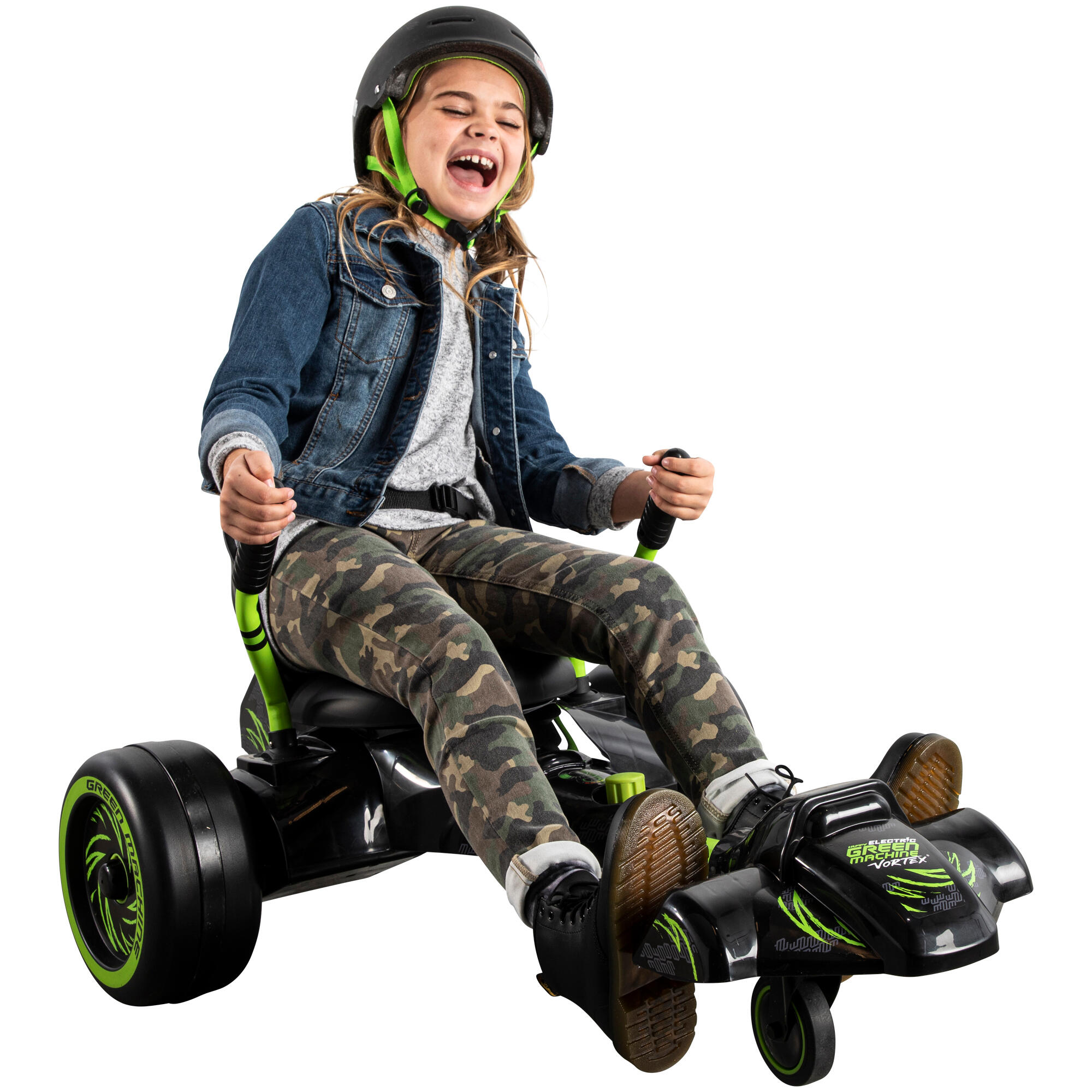 Huffy Green Machine Vortex - 12v Electric Ride On 360 Spin Action 1/5
