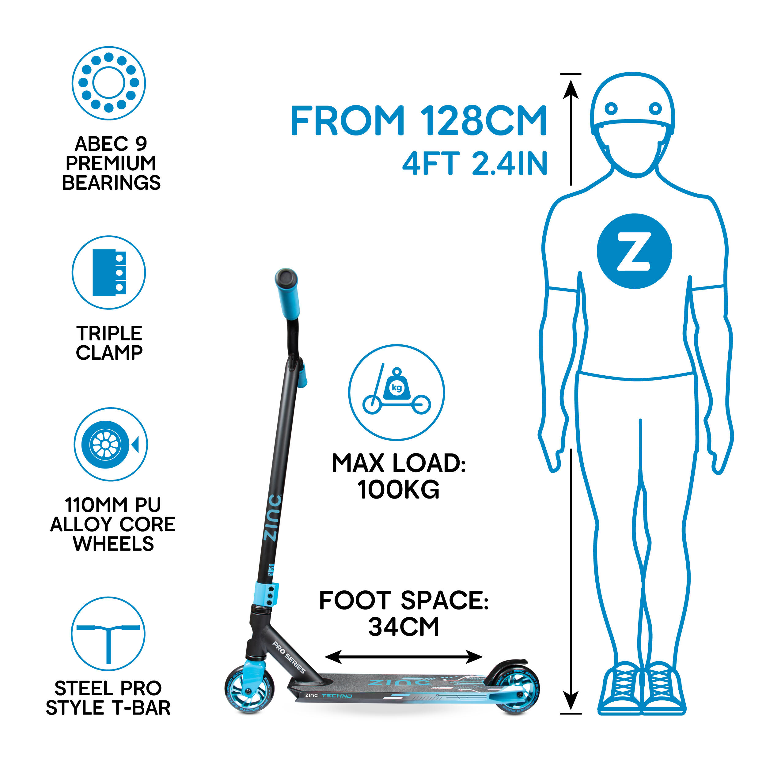 Zinc Techno Stunt Scooter 5/5