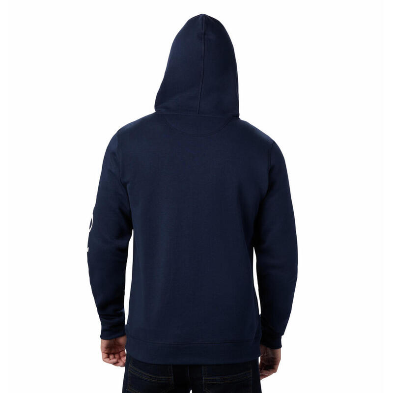 Logo fleece fz heren wandel fleece - collegiate navy