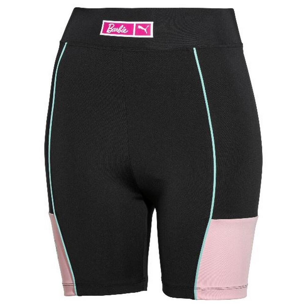 Womens/Ladies X Barbie XTG Shorts (Black/Pink) 1/2