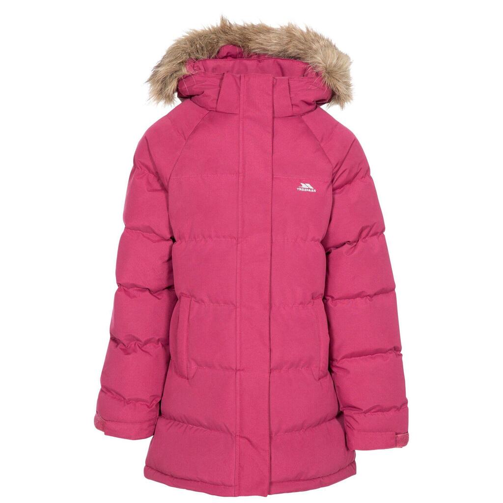 Girls Unique Padded Jacket (Deep Raspberry)