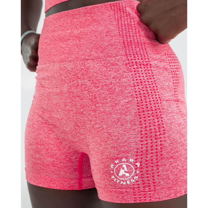 Reflecterende fitnessshort voor dames, roze