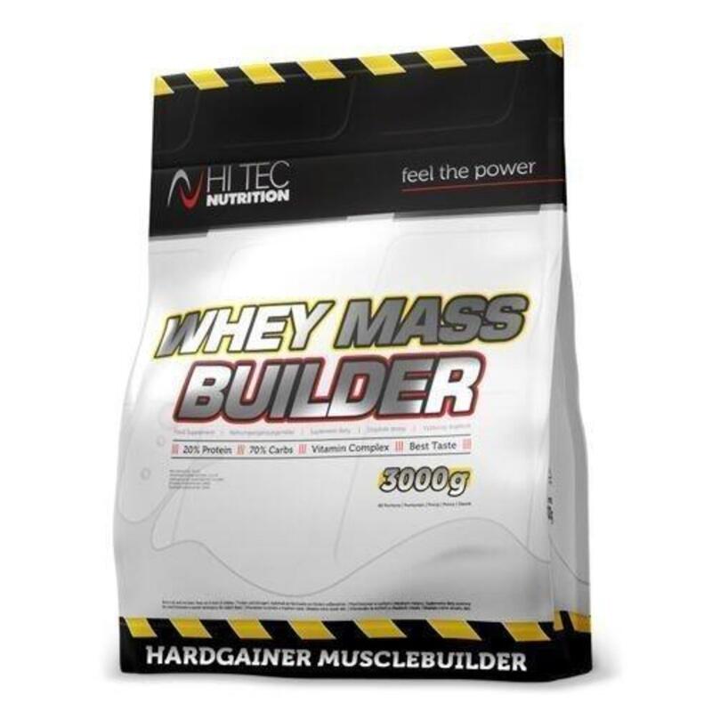 HI TEC Whey Mass Builder 3000g Truskawka