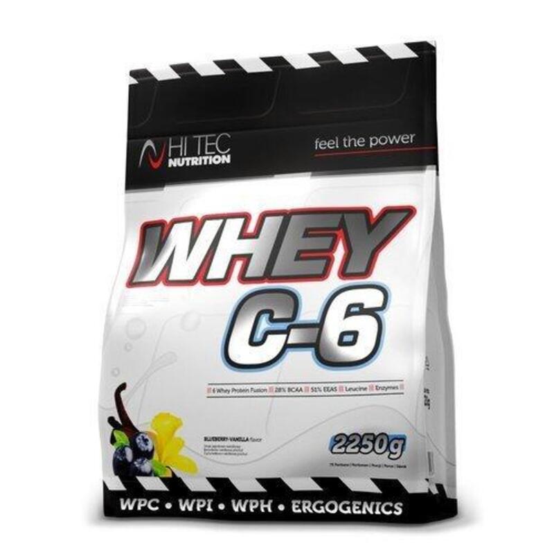 HI TEC Whey C-6 2250g Jagoda Wanilia