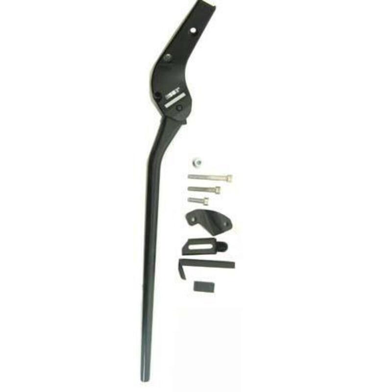 Standaard Achtervork Pletscher Aluminium 28 Inch Zwart