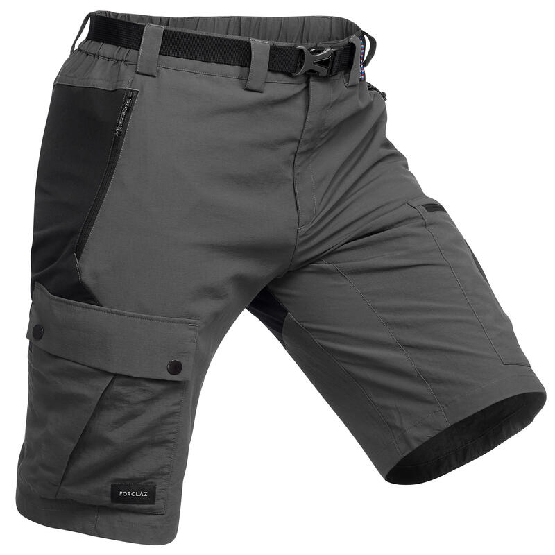 Reconditionné - Short résistant de trek montagne - TREK 500 gris... - Très bon