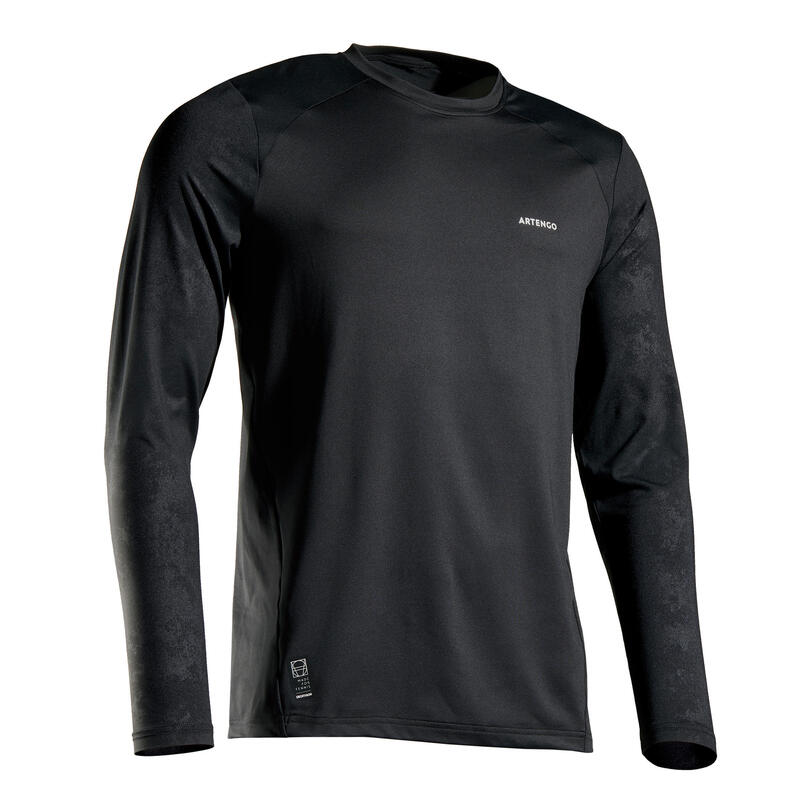 Reconditionné - Tee shirt de tennis homme TTS 500 Thermic Noir - Très bon