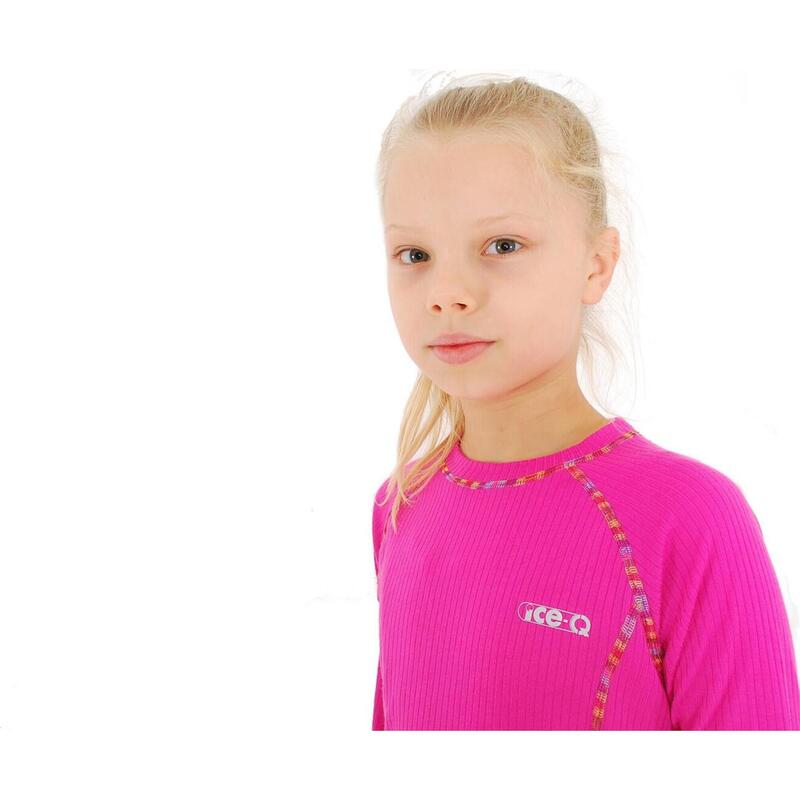 Bielizna termoaktywna juniorska dziewczęca Ice-Q Smart Kid Pink
