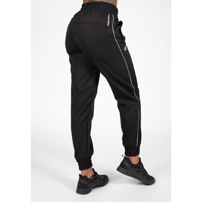 Pantalón Chándal Fitness Largo Poliéster Mujer GORILLA WEAR Pasedena Negro