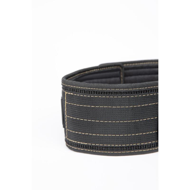 Gorilla Wear 4 Inch Nylon Lifting Belt - Black/Gold - S/M